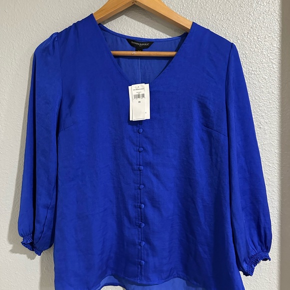 Banana republic  3/4 sleeve  blouse new with tags size  XS - Picture 2 of 6